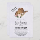 Search for pink and brown baby shower invitations Western