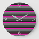 Search for pink and grey clocks Girly