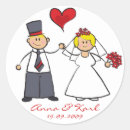 Search for cute cartoon wedding stickers Bridal