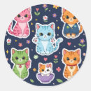 Search for funny cute kawaii stickers Cat
