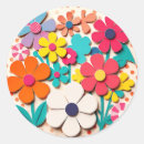 Search for 60s style stickers Floral
