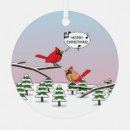Search for cardinal christmas tree decorations Red bird