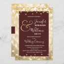 Search for burgundy and champagne wedding invitations Gold