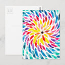 Search for spirals postcards Watercolor