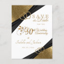 Search for 50th anniversary save the date postcards Elegant