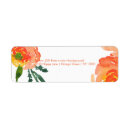 Search for ranunculus return address labels Watercolor
