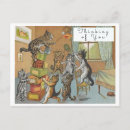 Search for vintage cat art postcards Louis wain