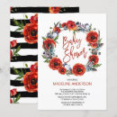 Search for poppy baby shower invitations Flowers