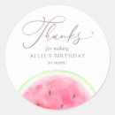 Search for watermelon party stickers Pink green