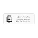 Search for bird cages return address labels Elegant