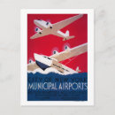 Search for municipal postcards Airport