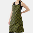 Search for yellow damask aprons Elegant pattern