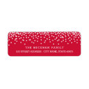 Search for snow return address labels Red