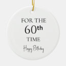 Search for 60th birthday christmas tree decorations 60 years old