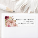 Search for fall in love return address labels Burgundy