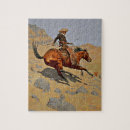 Search for vintage cowboy puzzles Old west