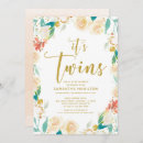 Search for floral twins baby shower invitations Flowers