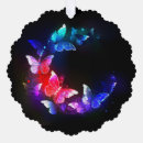 Search for glowing christmas tree decorations Butterfly