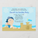 Search for sand castle birthday invitations Ocean