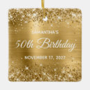 Search for 50th birthday christmas tree decorations Gold