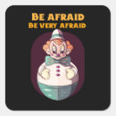Search for evil clown stickers Halloween