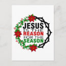 Search for reason for the season postcards Jesus