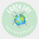 Search for cute earth day stickers Save the planet