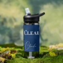 Search for clear water bottles Blue