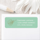 Search for mint and gold return address labels Vintage