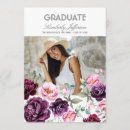 Search for purple and white graduation invitations Elegant