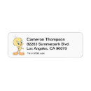 Search for tweety return address labels Looney tune character