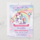 Search for watercolor unicorn birthday invitations Rainbow unicorn party