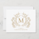 Search for gold initials note cards Chic