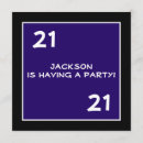 Search for black blue man birthday invitations Male