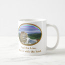 Search for lion and lamb mugs Bible