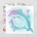 Search for dolphin baby shower invitations Pink