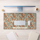 Search for red floral pattern mousepads Orange
