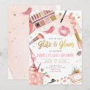 Search for glam birthday invitations Spa party