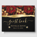 Search for red and black wedding guest books Gold