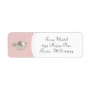 Search for baby bird return address labels Pink