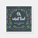 Search for retro christmas napkins Oh what fun