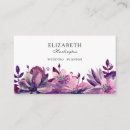 Search for flower business cards Purple