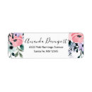 Search for pink purple floral return address labels Watercolor