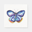 Search for blue butterfly napkins Nature
