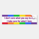 Search for lgbtq bumper stickers Rainbow colours