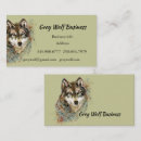 Search for wolves business cards Animal