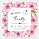 Search for pink cherry blossom wedding stickers Flowers