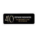 Search for 40th return address labels Forty