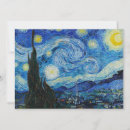 Search for starry night invitations Vincent van gogh