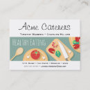 Search for food preparation business cards Caterer